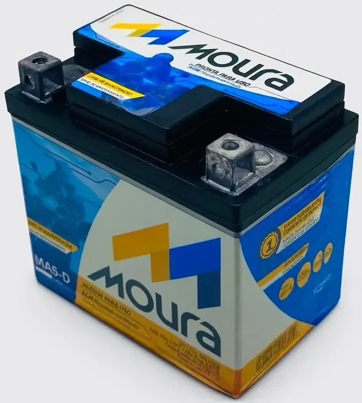 Bateria De Moto Moura 12v 5ah MA5D 12v5ah Moura Moto Titan Fan Biz Bros Fazer Xre Crf Pcx 125 150 160 190 Selada Com Caixa