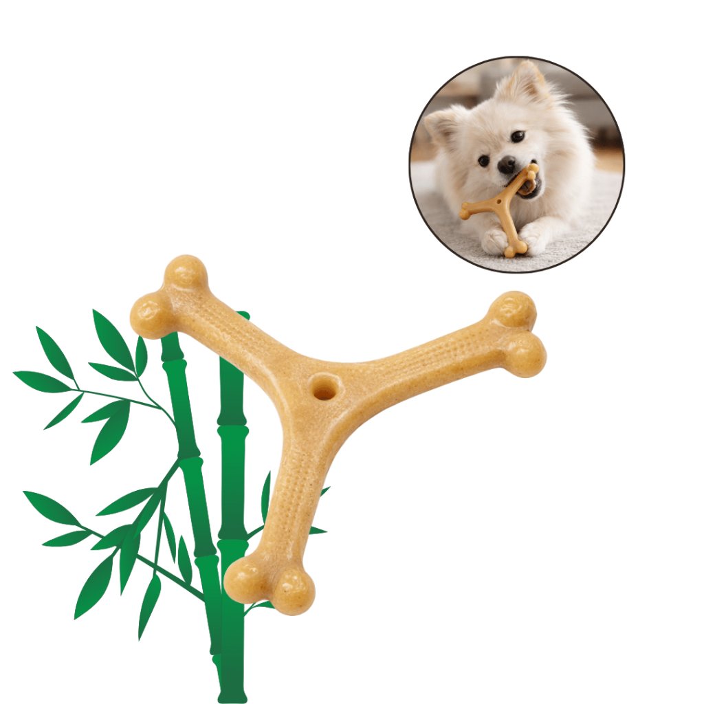 Osso Bamboo Toys Y Truqys Pequeno Mordedor Sabor Bacon