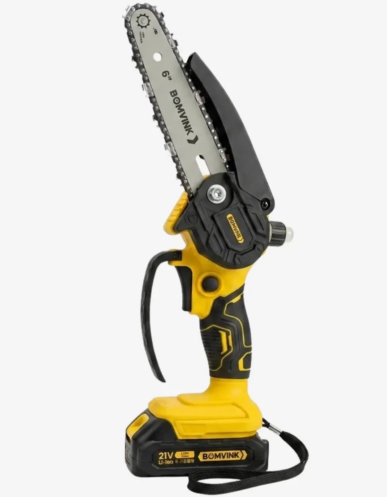 Motosserra Profissional 6pol 2 Baterias 21v Bivolt 600w Opcao 1 Bateria