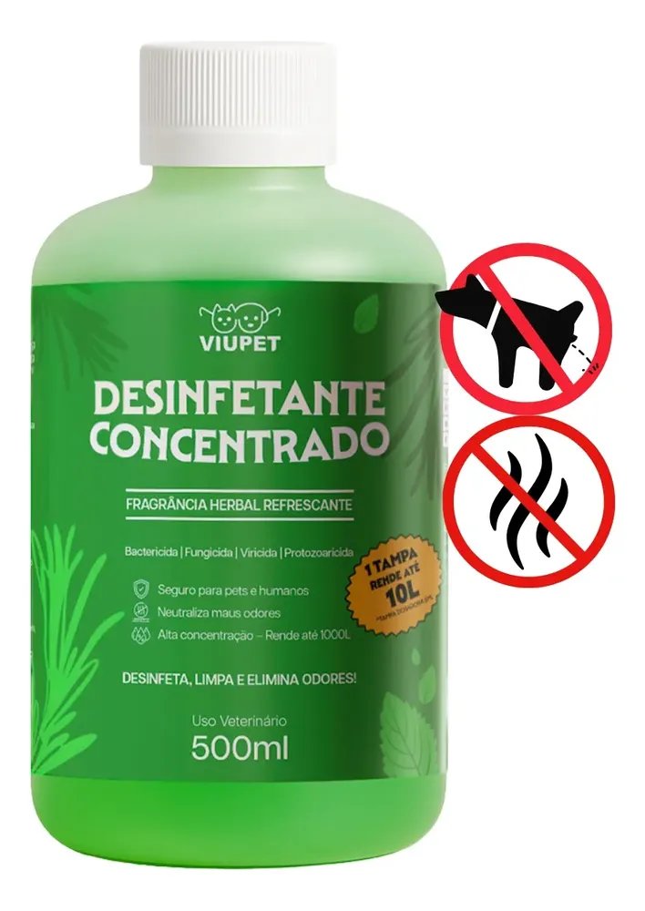 Desinfetante Super Concentrado Eliminador Herbal Rende 1000l