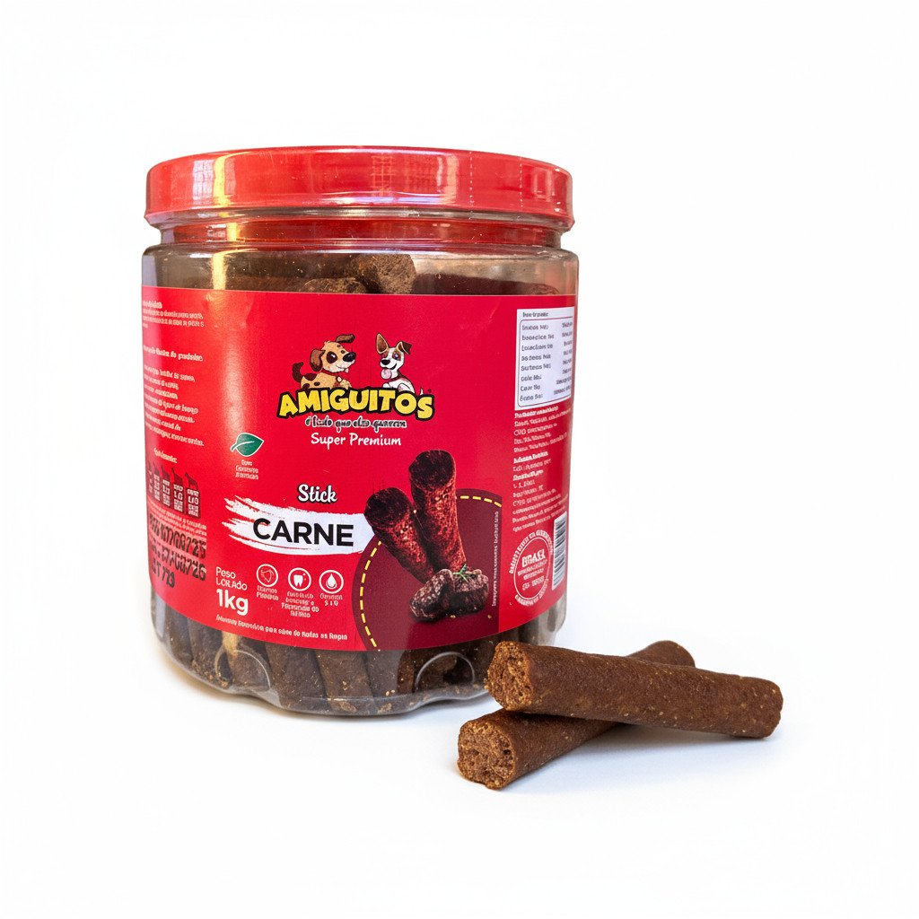 Sticks Bifinho Amiguitos 1kg – Petisco Super Premium Cães