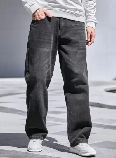 Calça Jeans Masculina Modelo Balão Baggy Bag Reta Boca Larga