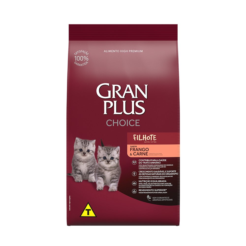 Ração GranPlus Choice Gatos Filhotes 10,1kg