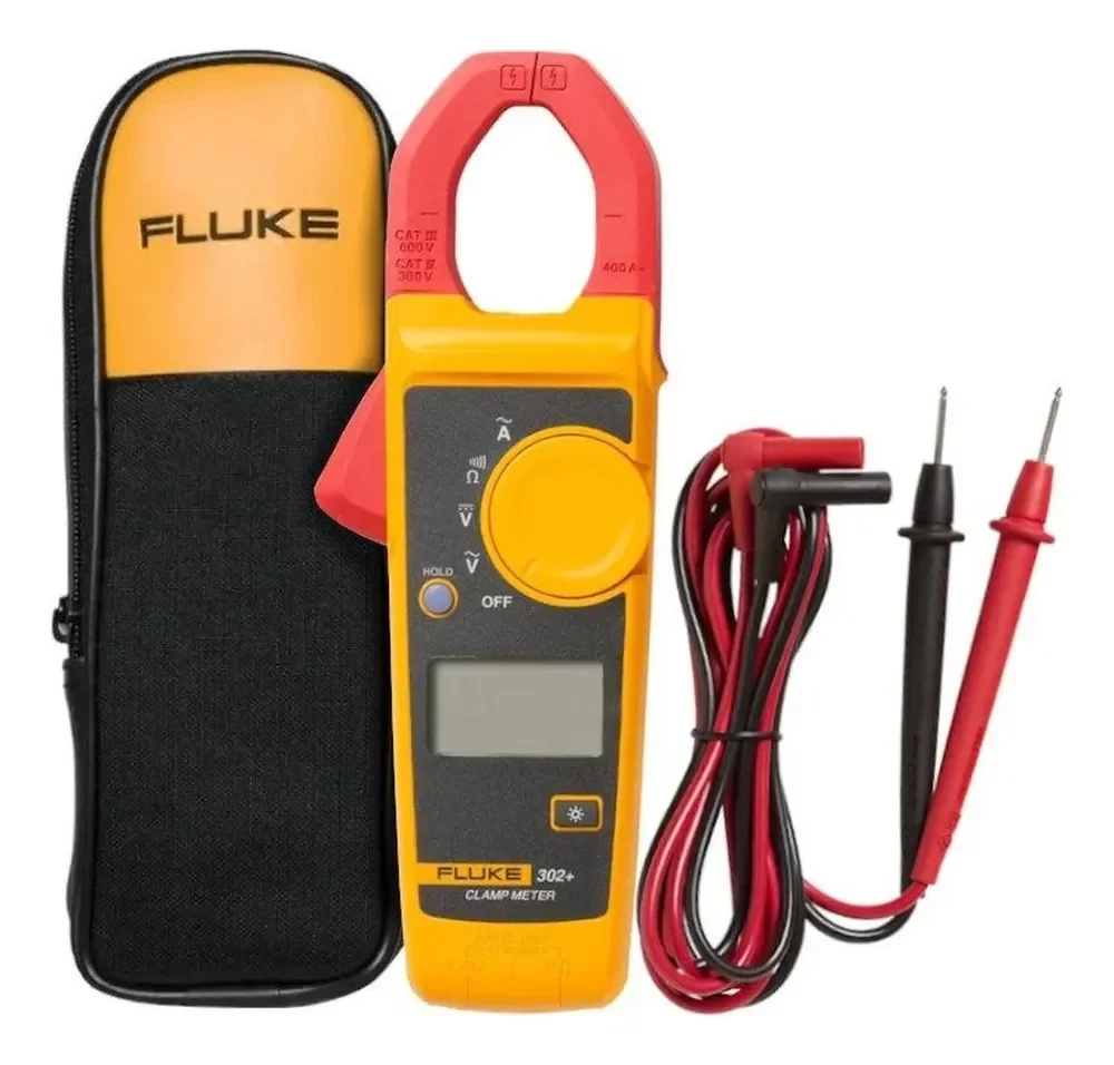 Alicate Amperímetro Digital Cat Iii 600v 302 + Fluke