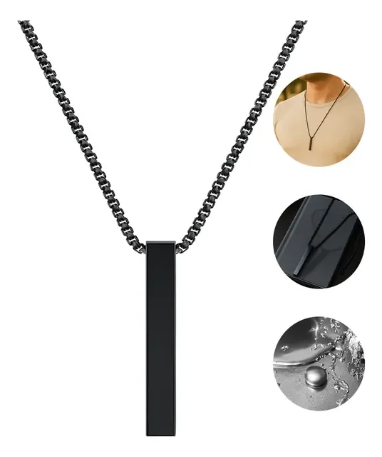 Corrente Masculina Veneziana 70cm + Pingente Pêndulo