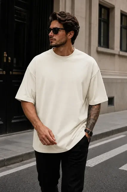 Camiseta Oversized Masculina 100% Algodão