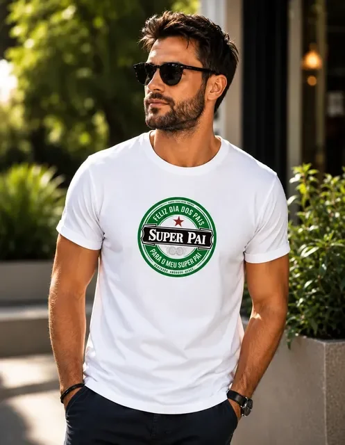 Camiseta Masculina Dia Dos Pais Super Papai Amor De Filho 4