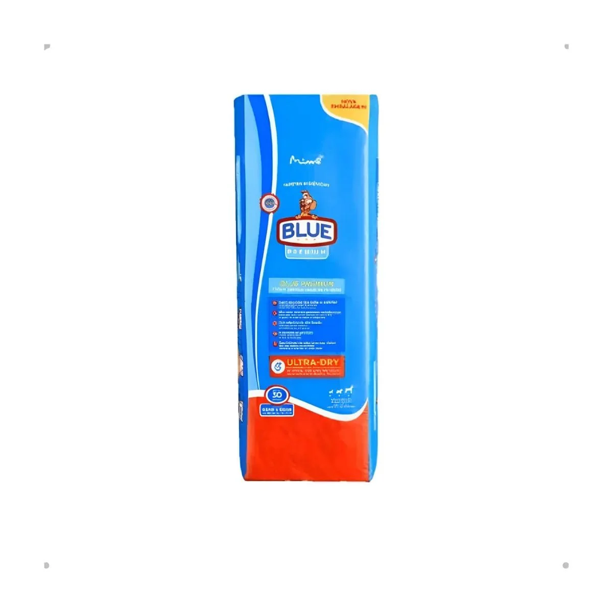 Blue Premium Tapete Higiênico Descartável para Cães, 30 Unidades