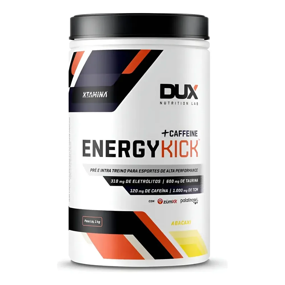 Energy Kick-caffeine Pré e Intra Treino 1000g Dux Nutrition Sabor Limão Mercado Livre