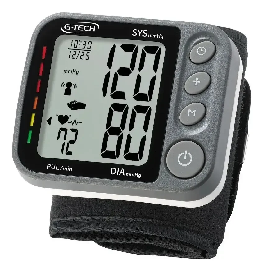 Aparelho De Pressão Digital Automático Pulso G-tech Gp450sp Cinza
