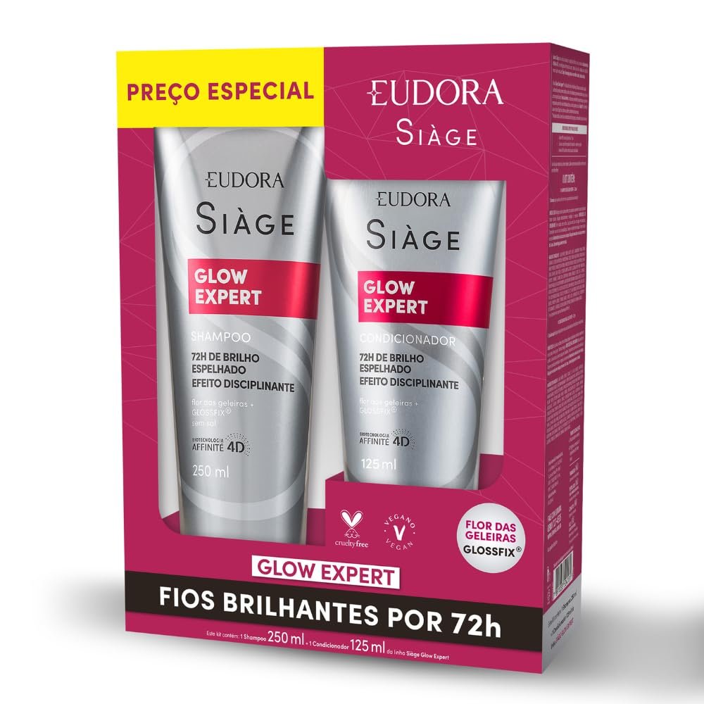 Eudora Siàge Promopack Glow Expert Shampoo 250ml + Condicionador 125ml