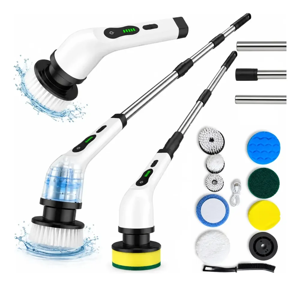 Escova De Limpeza Mop Elétrica 9 Em 1 Multifuncional 45w Branco