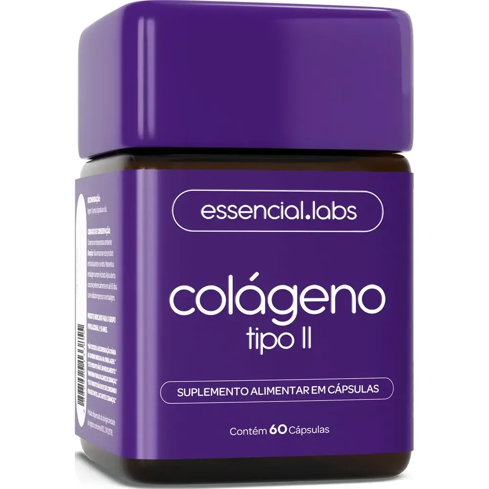 Colágeno Tipo 2 Com 45mg - Fórmula Exclusiva Para A Articulação Com Máxima Concentração E Biodisponibilidade - 60 Cápsulas Sem Sabor