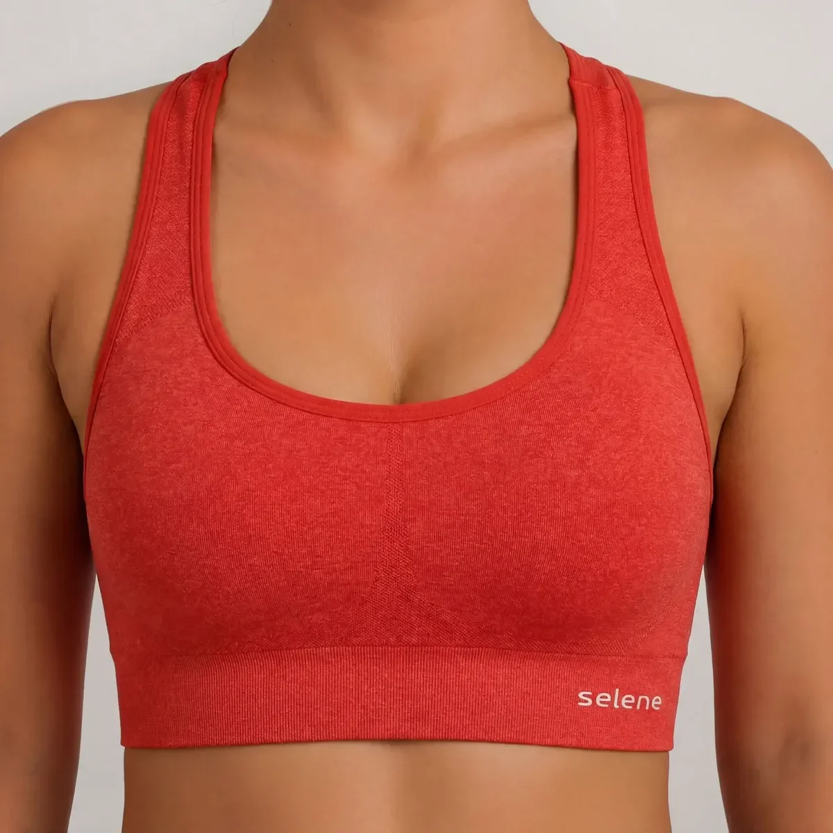 Top Selene Alta Sustentação Sem Costura Fitness Academia