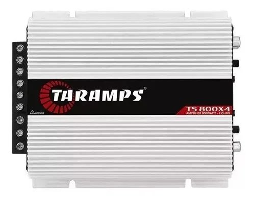 Modulo Taramps Ts 800 Rms Ts800x4 2 Ohms Amplificador 800w Entrada Rca E Fio T800 4 Canais Som Automotivo