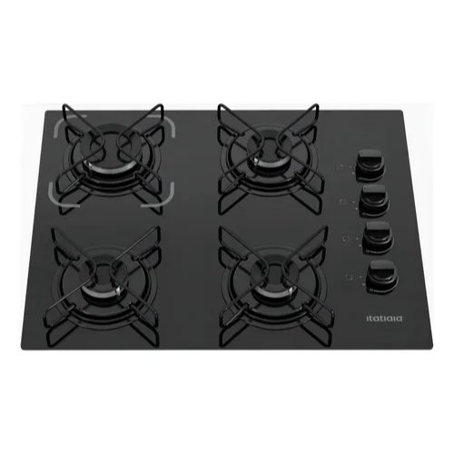 Cooktop Itatiaia Essencial 4 Bocas Preto – Bivolt 127V/220V com Acendimento Automático