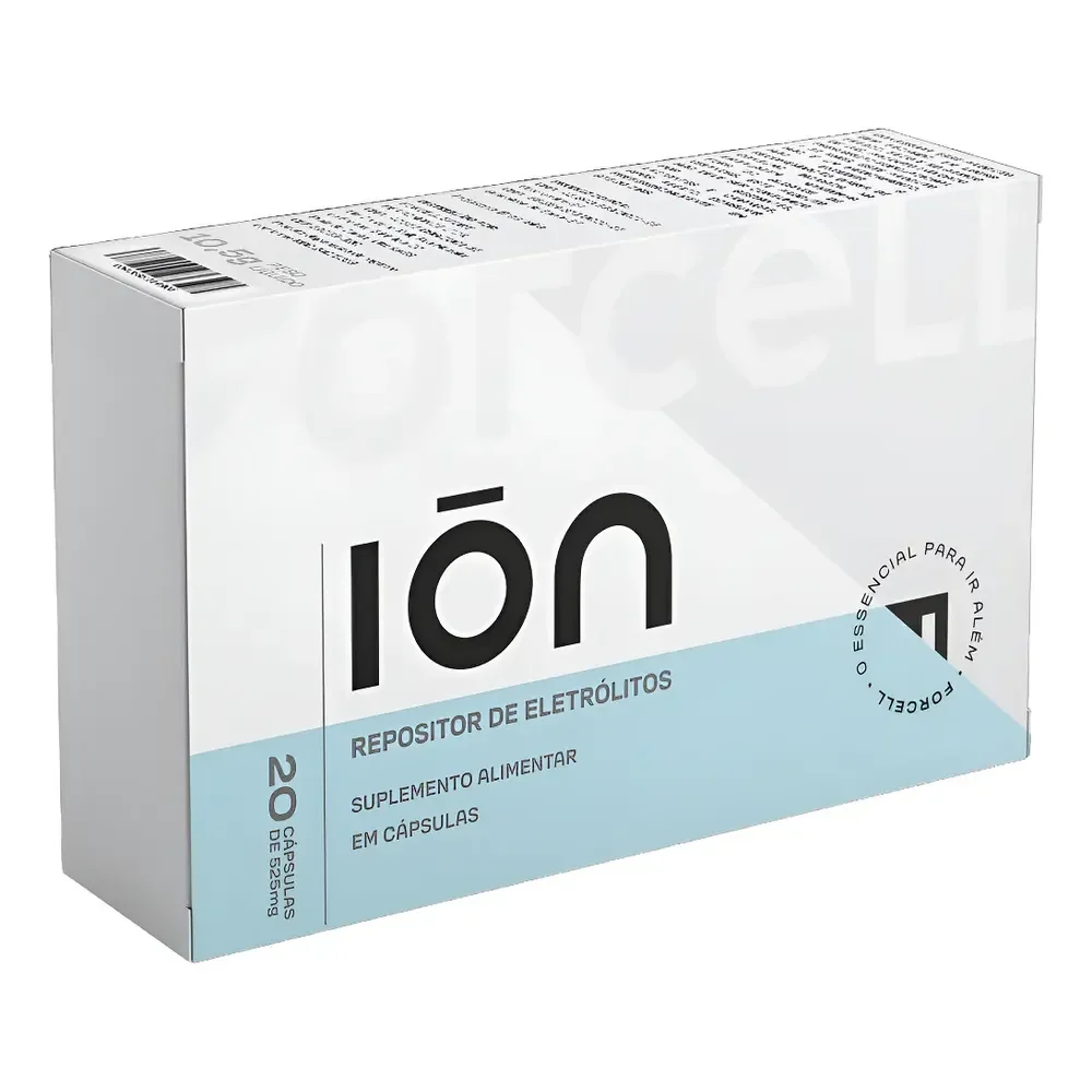 Ion Cápsulas De Eletrólitos Forcell (20 Cápsulas De 525mg) Sabor Sem Sabor