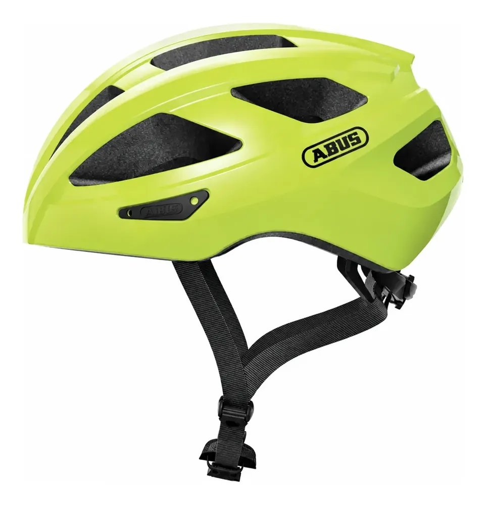 Capacete Ciclismo Abus Macator In-mold Amarelo Neon Sinal Amarelo G
