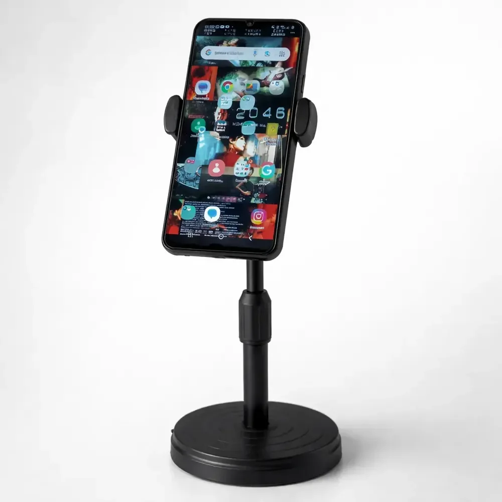Suporte Apoiador De Celular Tripé Mesa Regulagem 360*