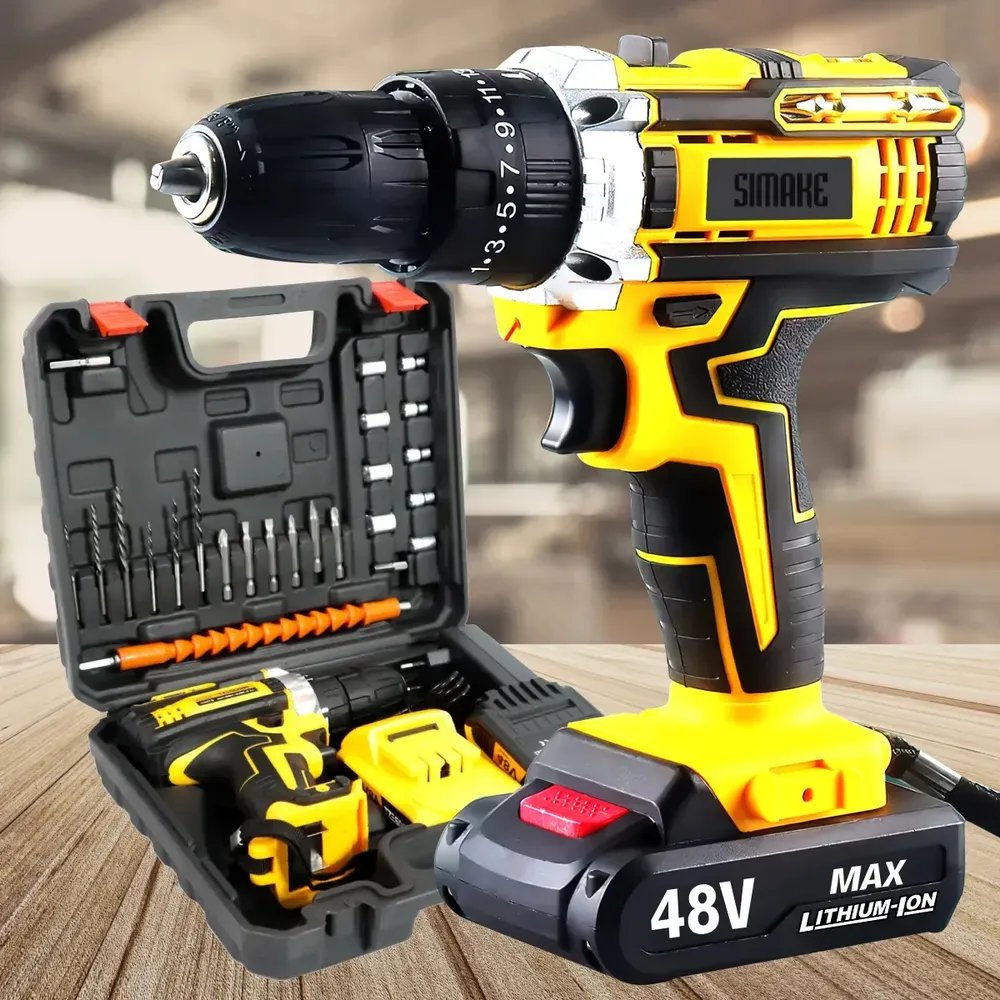 Parafusadeira Furadeira Simake Profissional 48V TD-48V