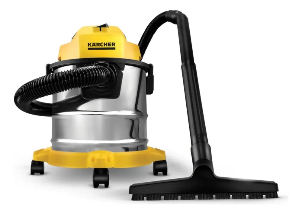 Aspirador de Pó e Água Kärcher WDL 1s 1700 W Tanque Inox 12 litros Com soprador