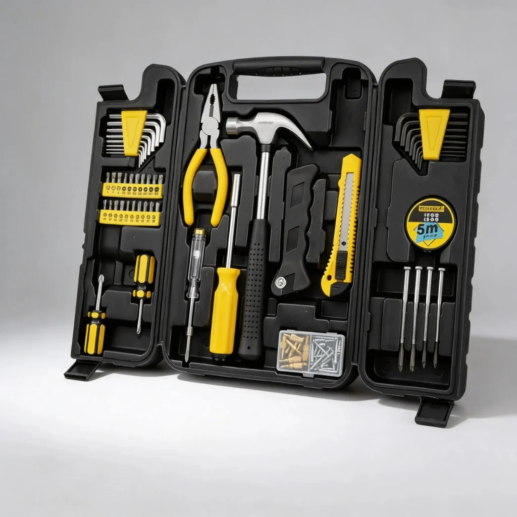Maleta Kit Ferramentas 200 Peças Completo Chaves Alicate Martelo Serra e Bits Shopee