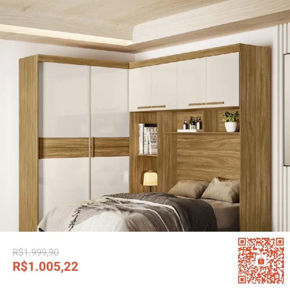 Guarda-Roupa Modulado Casal Flex 6 Portas 5 Gavetas Florença Moval