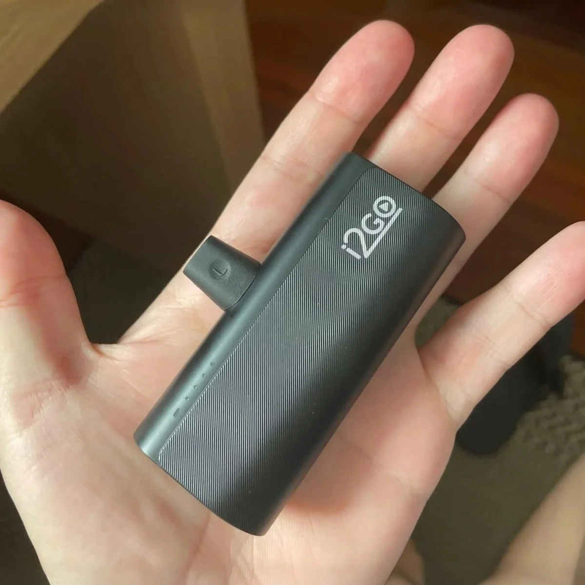 I2GO, Carregador Portátil (Power Bank), Pocket, 5000mAh, Não Necessita Cabos, Modelo USB-C