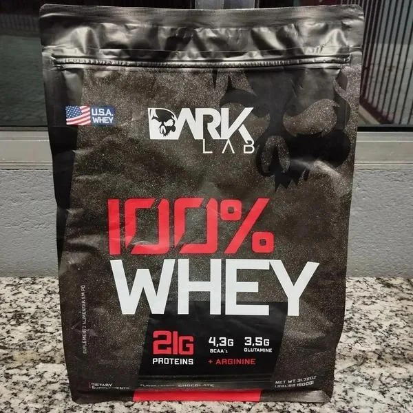 100% Whey Concentrado 900g Refil Sabor Chocolate - Dark Lab Mercado Livre