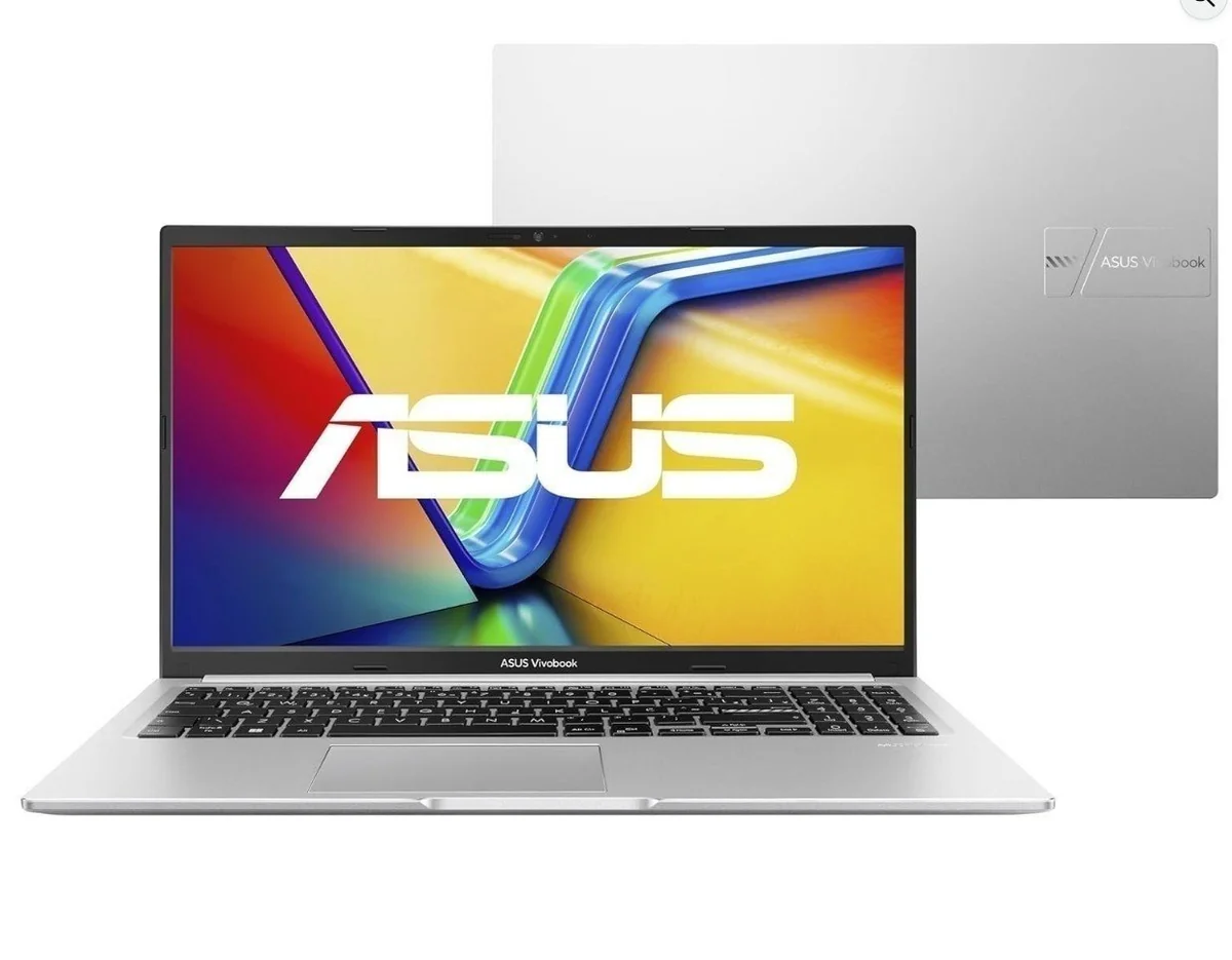 Notebook ASUS Vivobook 15 M1502YA AMD Ryzen 7 5825U 8GB Ram 512GB SSD Linux 15,6" FHD Silver - NJ611