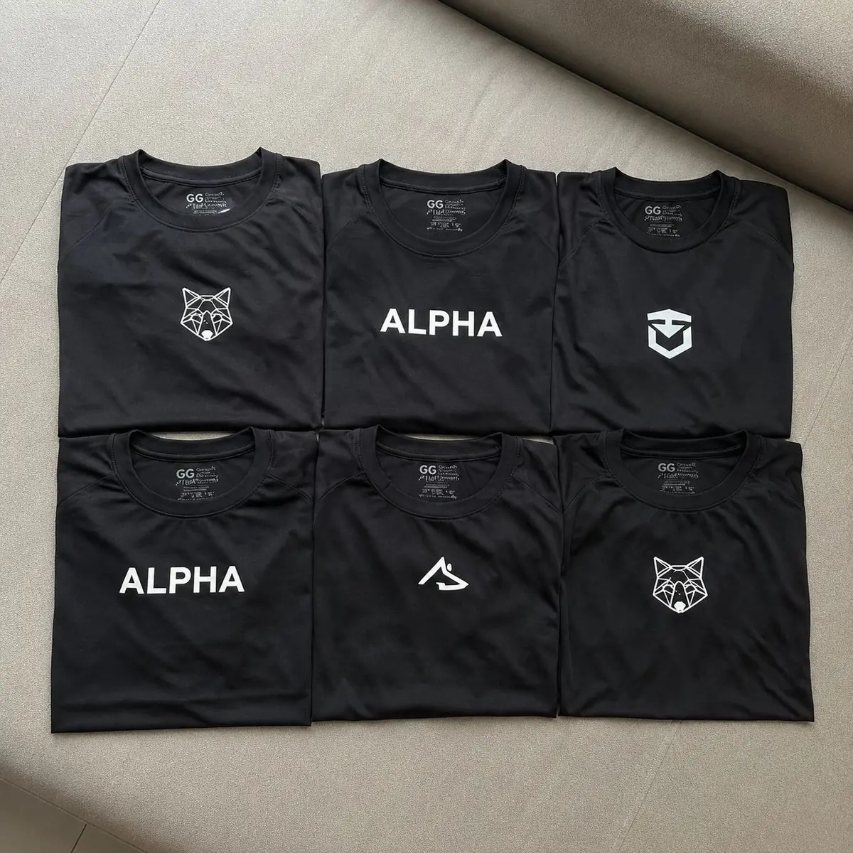 Kit com 5 Camisetas Alpha Dry All Black Mercado Livre