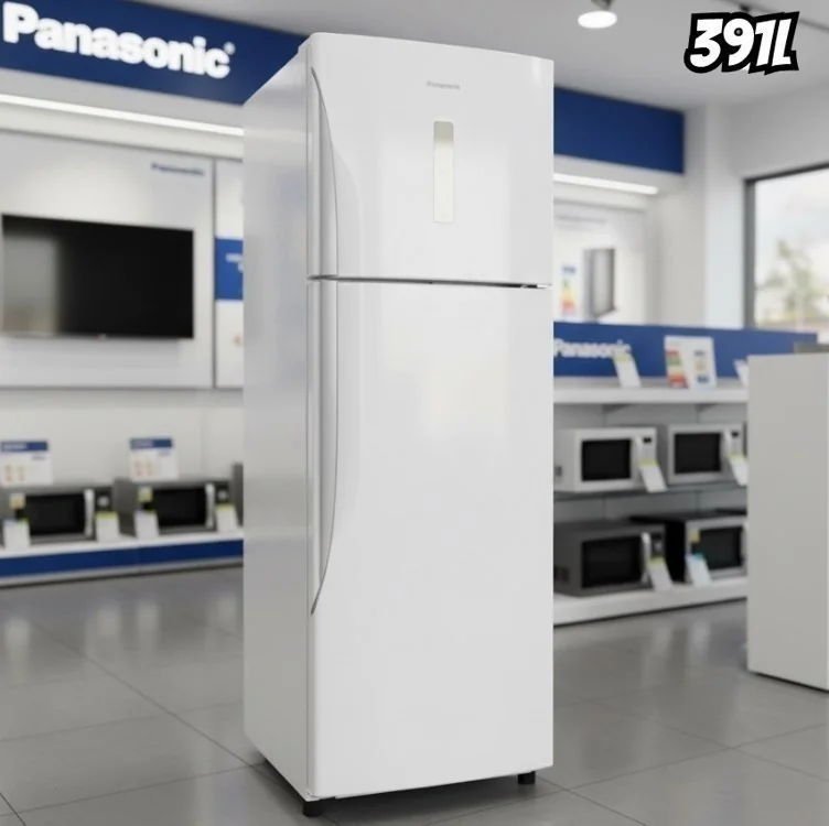Geladeira Ideal+ Panasonic BT41 Frost Free Tecnologia Antibactéria 391L Branca - NR-BT41PD2WA 127V