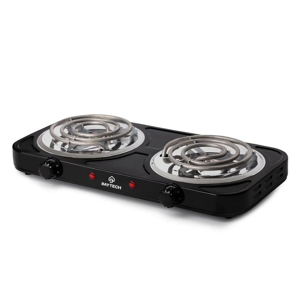 Fogareiro Elétrico 2 Bocas Espiral 2000W Baytech Compacto Resistente Shopee