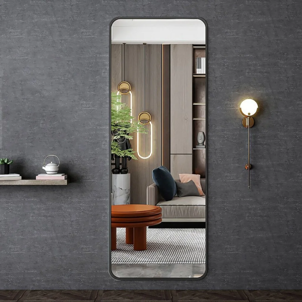 Espelho Lopazzi GRANDE ORGÂNICO RETANGULAR VIDRO DECORAÇÃO PARA SALA QUARTO BANHEIRO SUPORTE OU DUPLA FACE Shopee