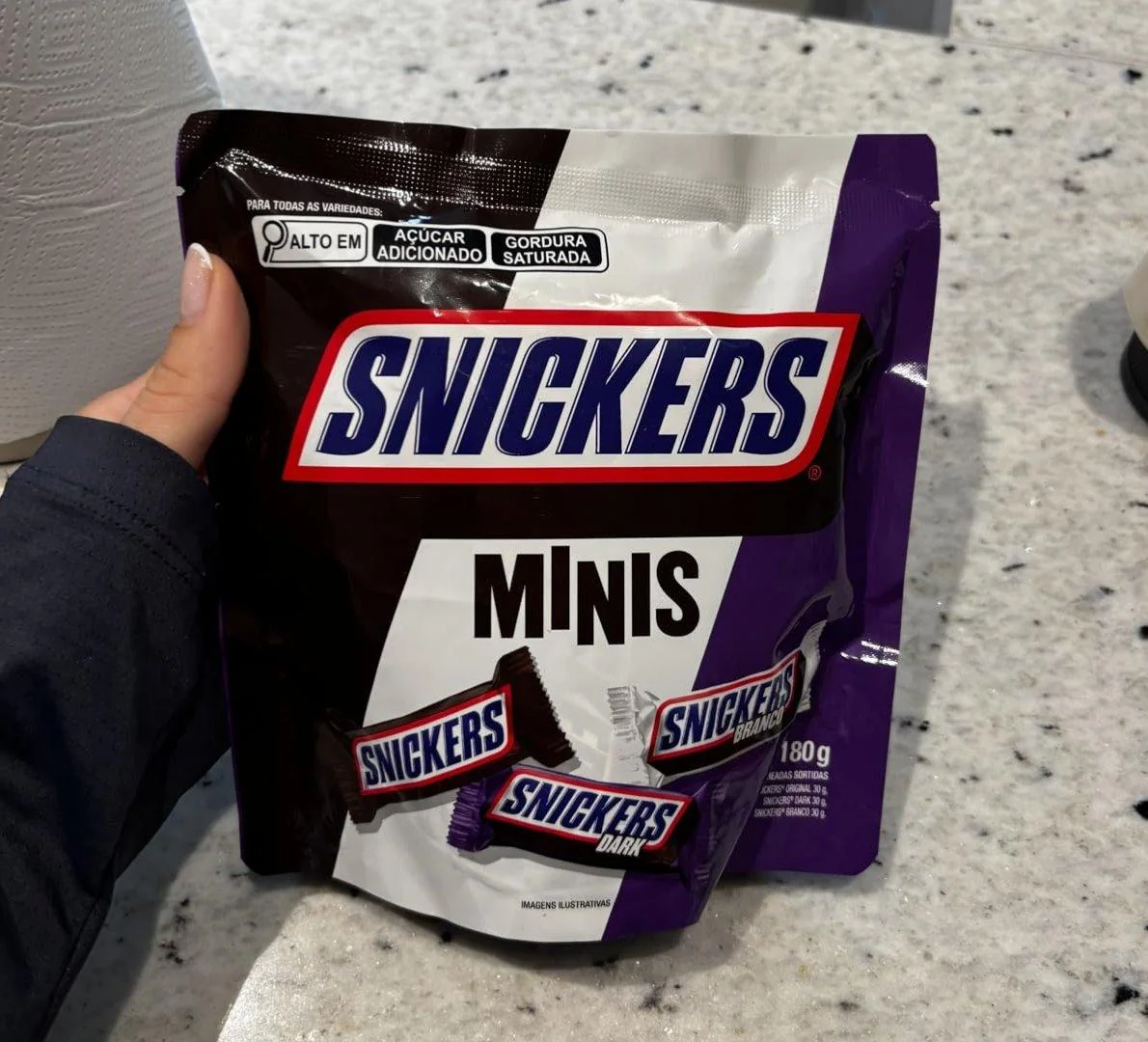 Chocolate Snickers Variedades Minis 180g