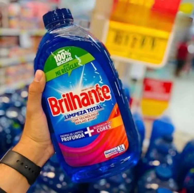 🚀 Sabao Liquido Lava Roupas Brilhante Limpeza Total 3L