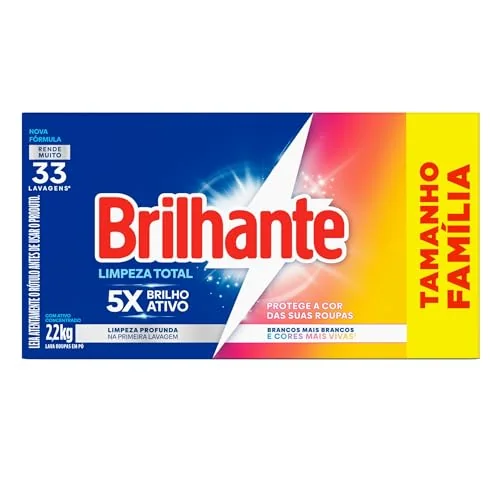 🇧🇷🇧🇷🇧🇷 Brilhante Limpeza Total - Sabão Em Pó 2 2Kg