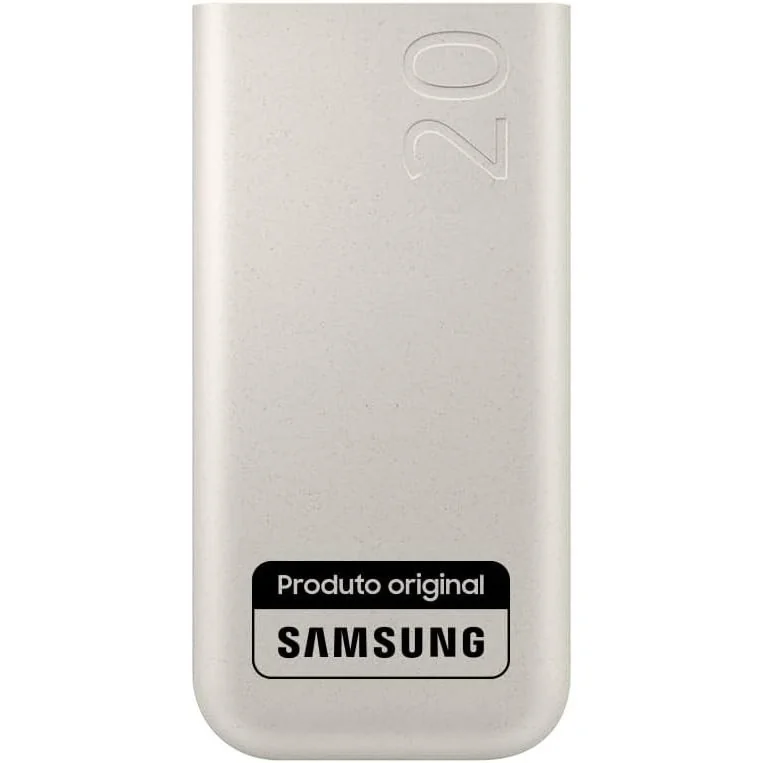 Carregador Portatil Samsung 3x USB-C 20000mAh Super Rapida 45W - Bege