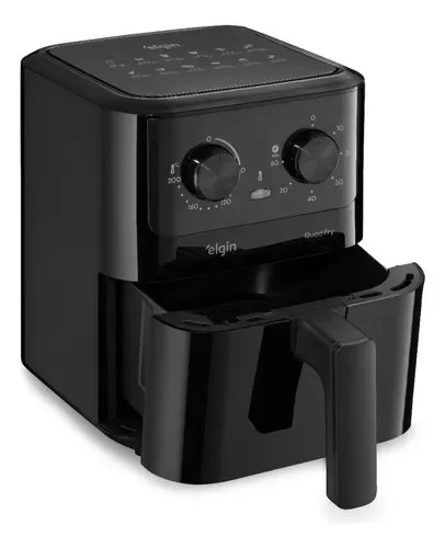 Fritadeira Elétrica Air Fryer Quad Fry Elgin 4,2 L, 1400w Preto 127v