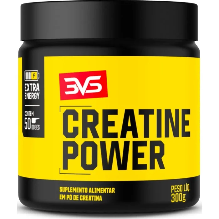 Creatina Monohidratada Power Extra Energy 300g 3VS Nutrition Mercado Livre