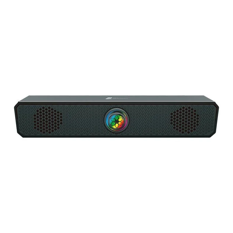 Caixa de Som R8 SP04, 2x3W RMS, USB, Preto, R8-SP04-RBW-V2