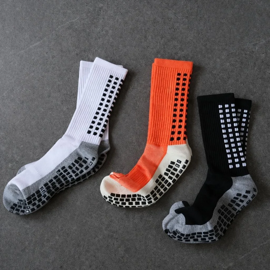 Kit 3 Pares Meia Antiderrapante Esportiva Futebol Treino Pro