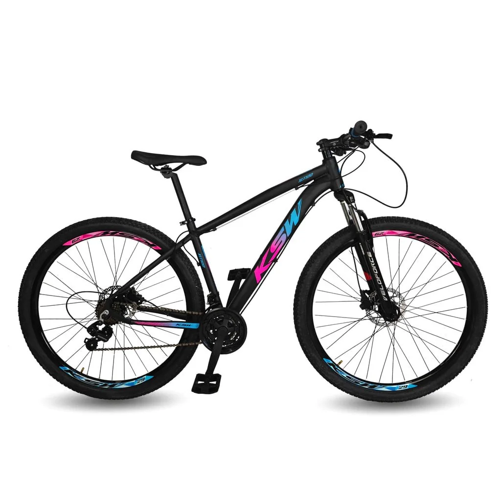 Bicicleta Aro 29 MTB Ksw xlt 24 Marchas Shimano e Freios a Disco