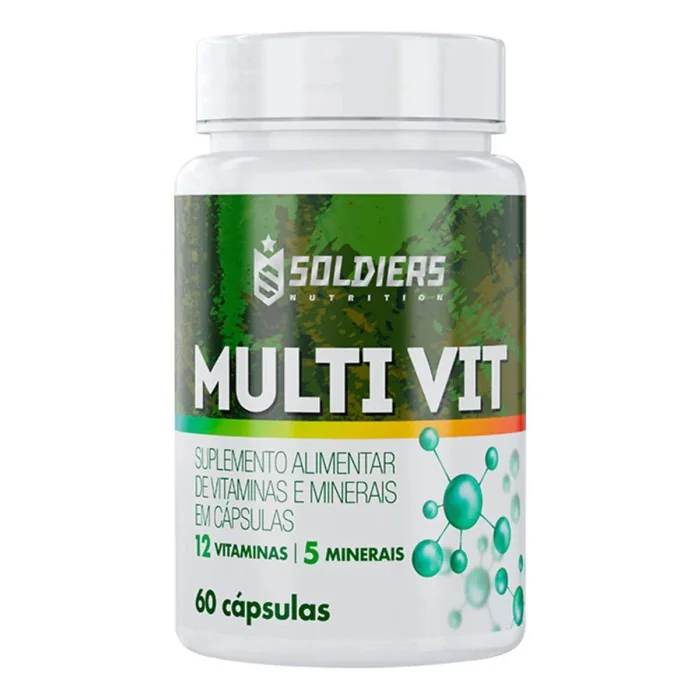 12 Vitaminas 5 Minerais 60 Cápsulas Soldiers Nutrition Mercado Livre