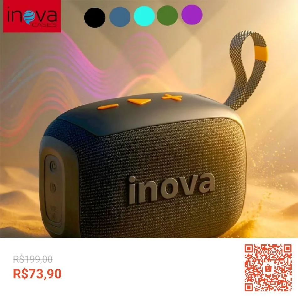 Inova caixa de som blootooth Portátil Go 4 Com Bateria Esportiva À Prova D 'Água pen drive FM TWS caixinha de som