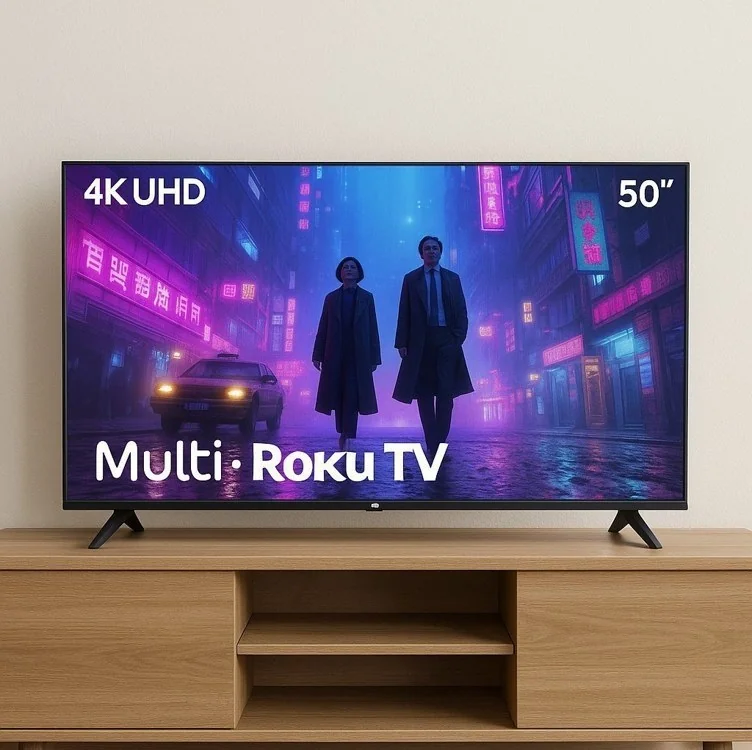 🚀 Smart TV 50" Roku Multi 4K Compatível com Alexa e Google Home