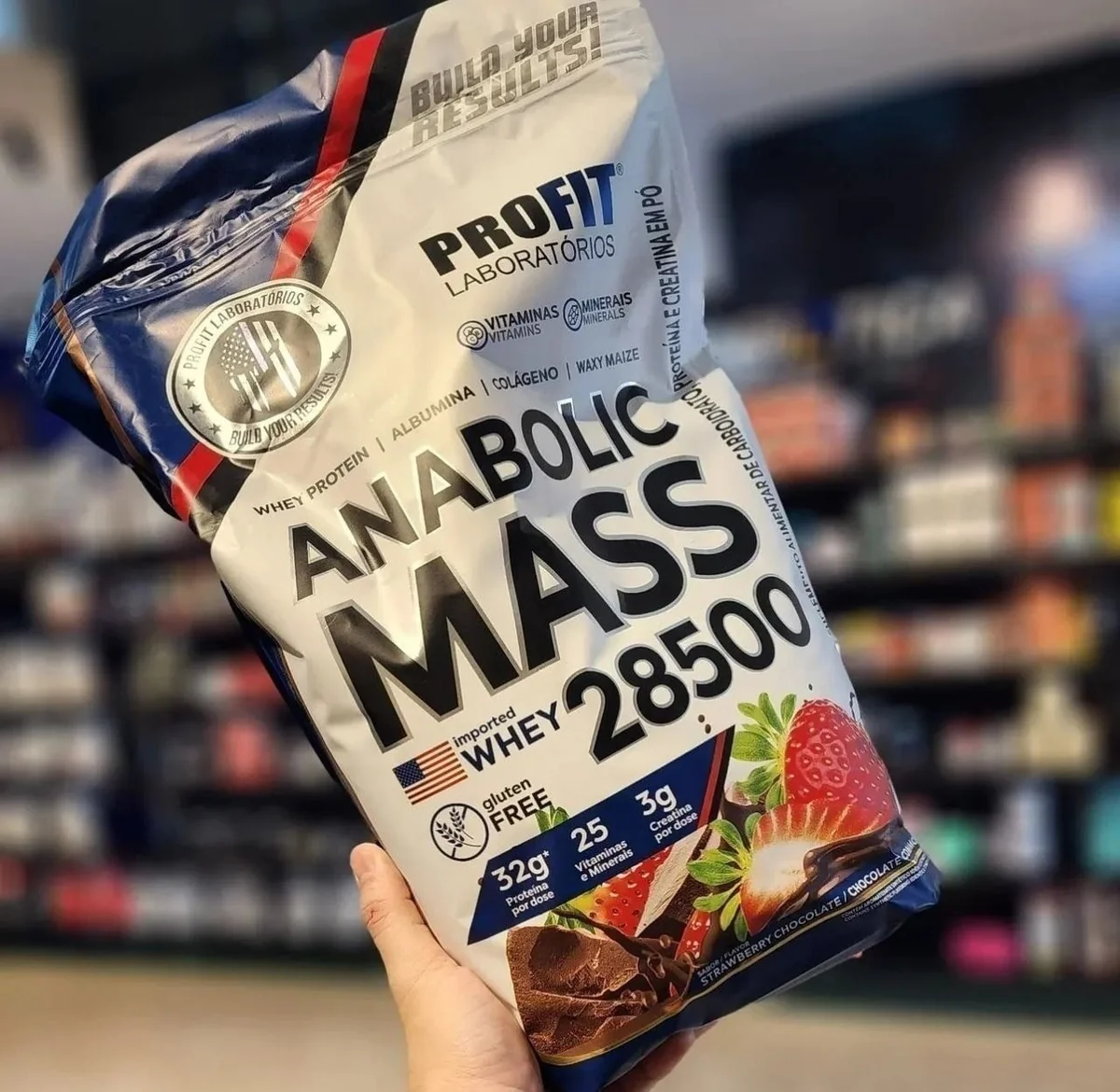 Hipercalórico Anabolic Mass 28500 3kg Profit Labs Mercado Livre