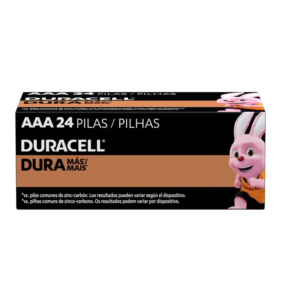 Pilha Alcalina AAA Palito Duracell Com 24 Unidades