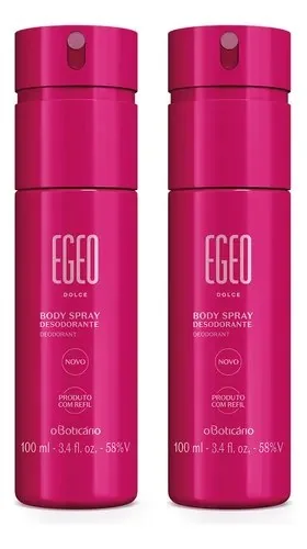 Combo Desodorante Body Spray Egeo Dolce 100ml (2 Unidades)