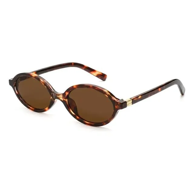 Óculos De Sol Feminino Oval Retrô Mercado Livre